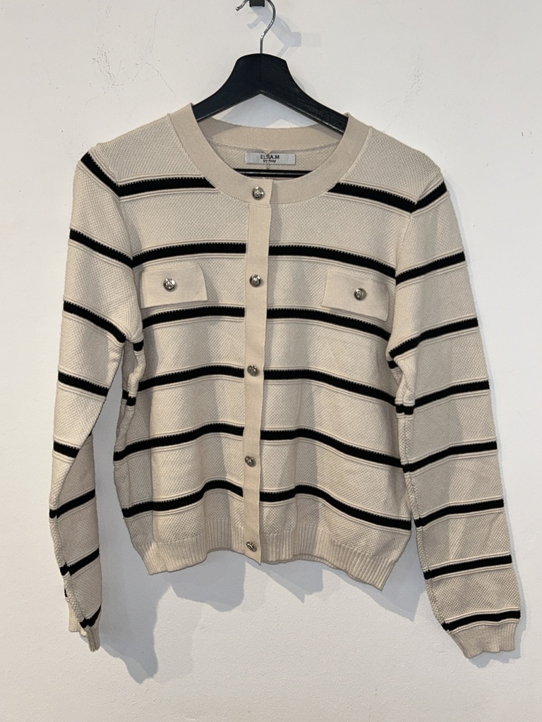 RE.Wi. 0046VMCC StrickJackeschwarz/creme