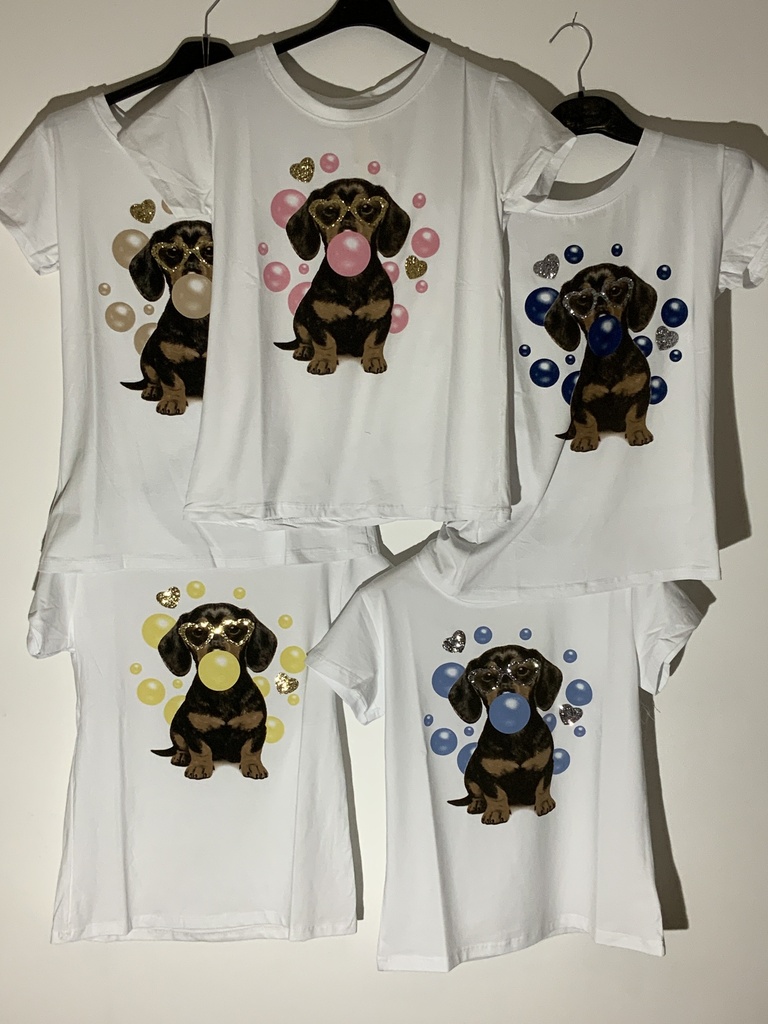 DA.MI.252JZ Bassotti T-Shirt Hund Größe 36