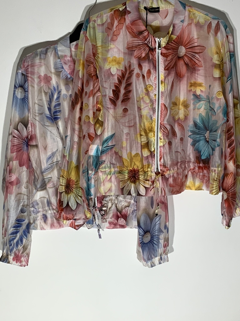 RO.UN.5159 Jacke Blumenmuster