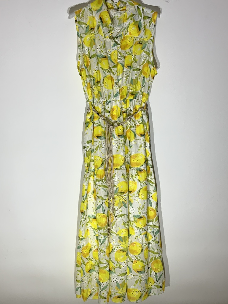 SH.713 Kleid Zitrone Größe bis 42