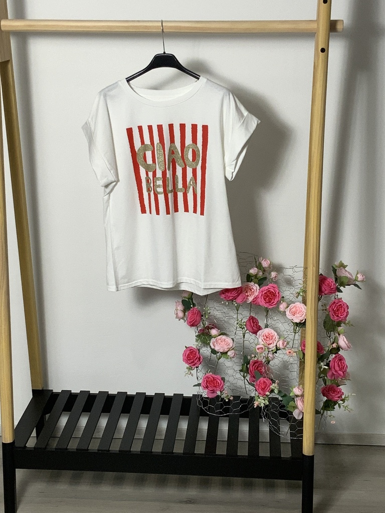 FIR. 17115 T-Shirt mit  ciao bella Größe bis 40