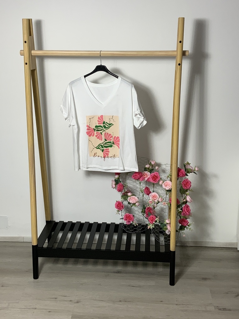 FIR. 00088FSV T-Shirt mit Blumen