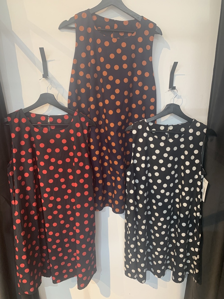 Bl.2921-C12 Kleid mit Punkte Größe bis 36