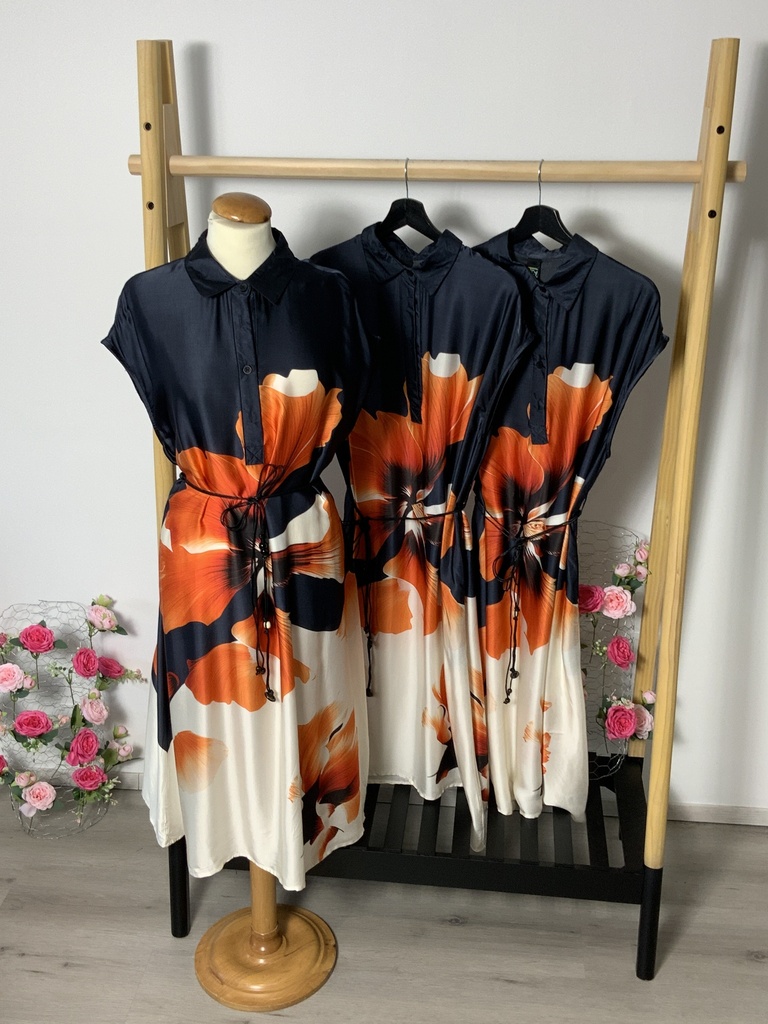 My. 51563L Kleid lang bunt