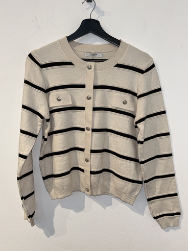 [P0003280] RE.Wi. 0046VMCC Pullover schwarz/creme