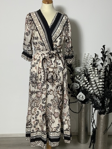 [P0008413] LI.7497Visc1 Kleid Größe bis 36