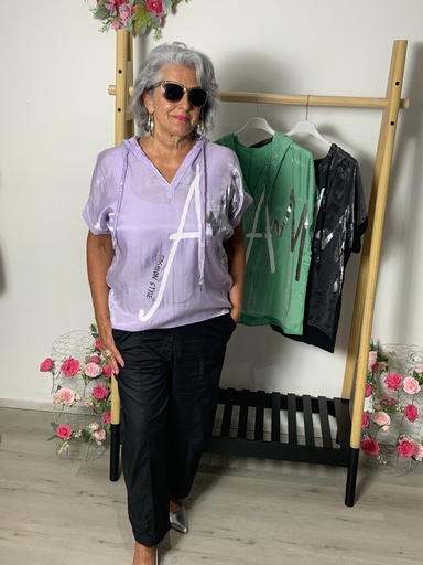 LI.70751 Bluse mit Kapuze Größe bis 42